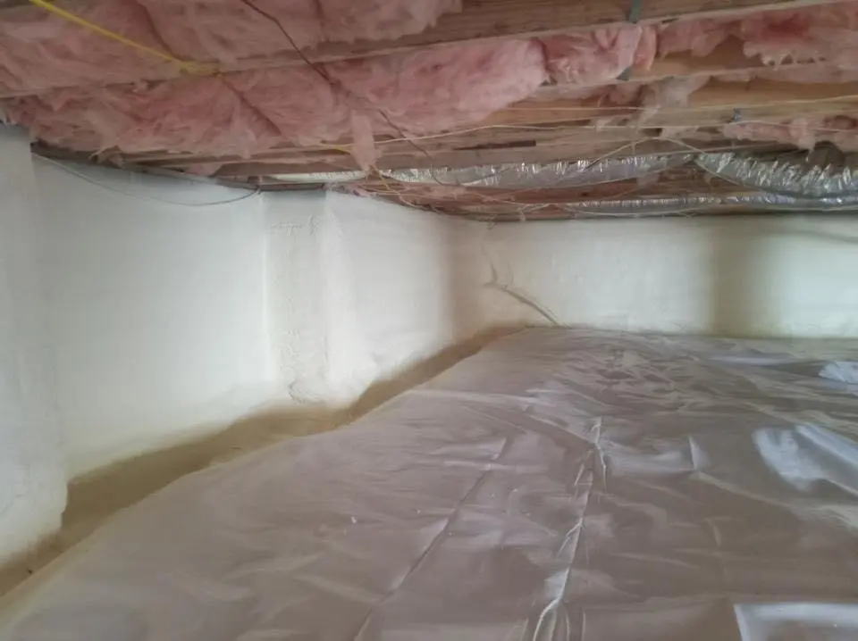 Crawl space encapsulation with closed-cell spray foam for Roof Leak Repair in Steamboat Springs